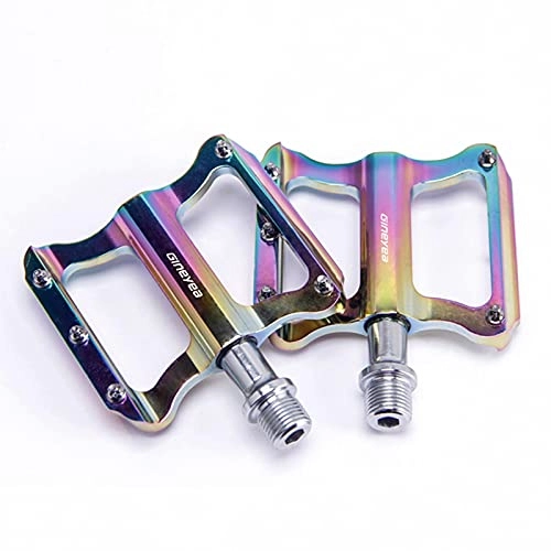 Mountain Bike Pedal : GINEYEA Bike Pedalscolorful Pedal Aluminum Alloy Bicycle Pedal Bearing Mountain Pedal Pedal Bicycle Accessories Amazon Dazzle3