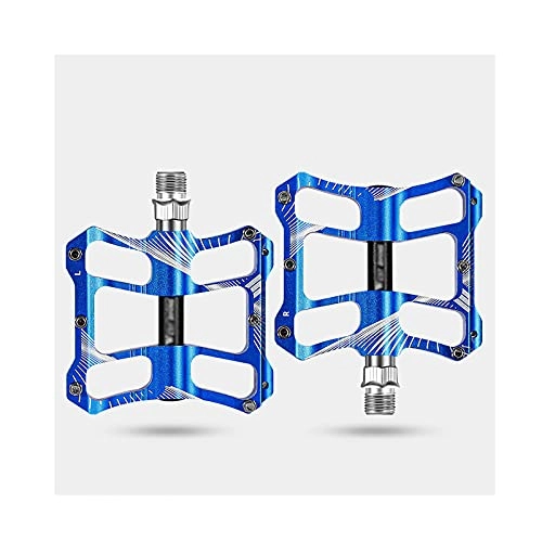 Mountain Bike Pedal : GSYNXYYA Bicycle Pedals, Non-Slip Mountain Pedals chrome molybdenum steel shaft, Aluminum alloy pedal bike accessories(M14mm), Blue