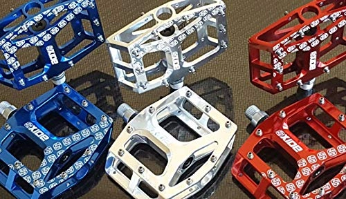 Mountain Bike Pedal : Gusset OXIDE Pedals (CNC MACHINED) Mountain Bike BMX (Fully Sealed) NEW (Pair) (Red)