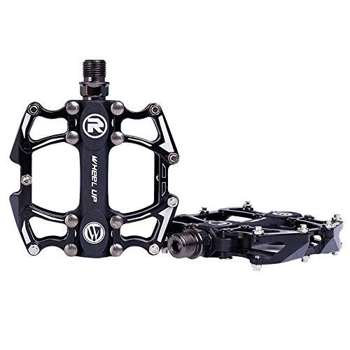 Mountain Bike Pedal : H-LML Cycling Bicycle Pedals Bicycle pedal aluminum alloy bearing mountain pedal anti-skid pedal accessories