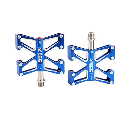 Mountain Bike Pedal : Hengtongtongxun Mountain Bike Pedals, Ultra Strong Colorful CNC Machined 9 / 16" Cycling Sealed 3 Bearing Pedals The latest style, and durable (Color : Blue)
