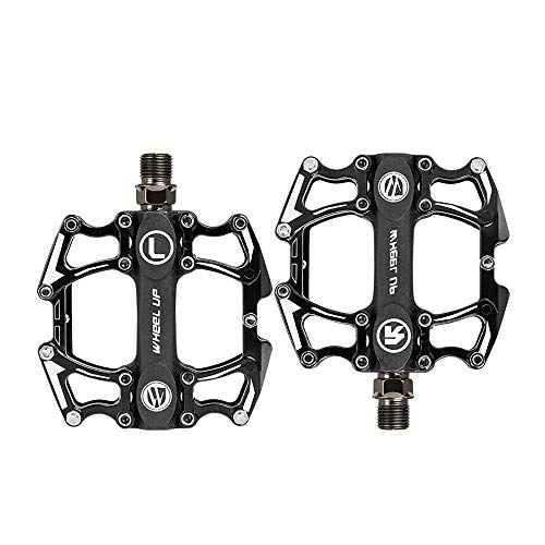 Mountain Bike Pedal : Hokyzam Mountain Bicycle Pedals JL32 Wide Platform Bike Pedals Double MTB Pedals Bike Mountain Bike Flat Pedals Cycling Pedals with Anti-slip Locking Spindle and Durable Fixed Gear