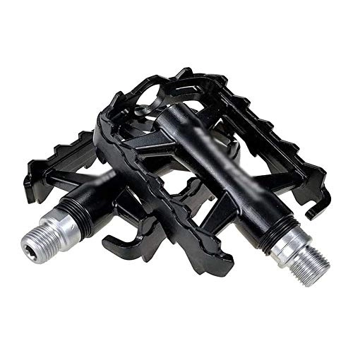 Mountain Bike Pedal : HOOBBI Bike Pedal, Ultralight Durable CNC Mountain Bike Pedal With Sealed Bearings & Anti-Slip Pins, Bicycle Pedal For MTB BMX Cycling Bicycle Pedals (Size : One Size)