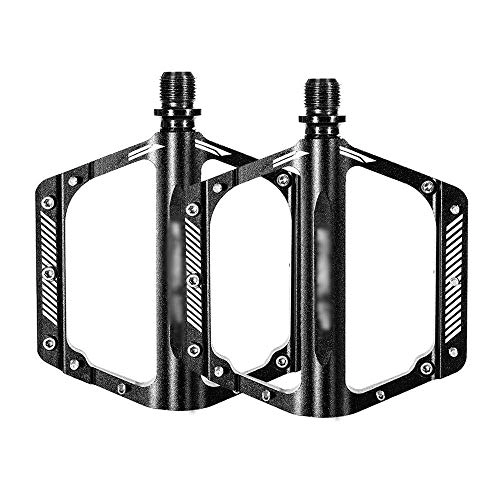 Mountain Bike Pedal : HOOBBI Non-slip Bike Pedal, Mountain Bike Pedals, Aluminum Alloy Sealed Bearings, Non-slip Pedals, Bicycle Pedal, Cycling Equipment Accessories 1 Pair Cycling Accessories (Size : One Size)