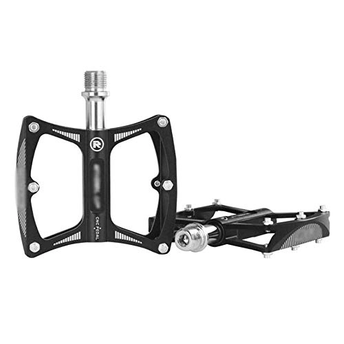 Mountain Bike Pedal : HOOBBI Non-slip Durable Bike Pedal, Mountain Bike Bearing Pedals, Aluminum Alloy Riding Equipment Accessories 1 Pair Cycling Accessories (Size : One Size)