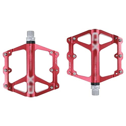 Mountain Bike Pedal : HOOBBI Rust-Proof Bike Pedal, Aluminum Alloy Dust-Proof Bike Hybrid Pedals 9 / 16 Inch for BMX / MTB Platform Pedals Mountain Road Bike 1 Pair Cycling Accessories, Bicycle Pedal