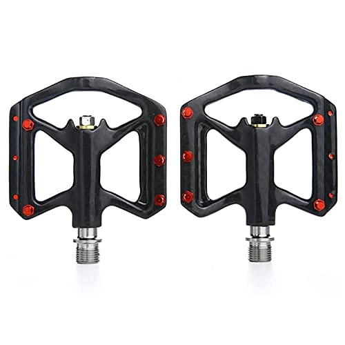 Mountain Bike Pedal : JINSP Bicycle pedals, A pair of bicycle pedals carbon fiber mountain bike road bike pedal ultralight mountain bike accessories road bicycle pedals.
