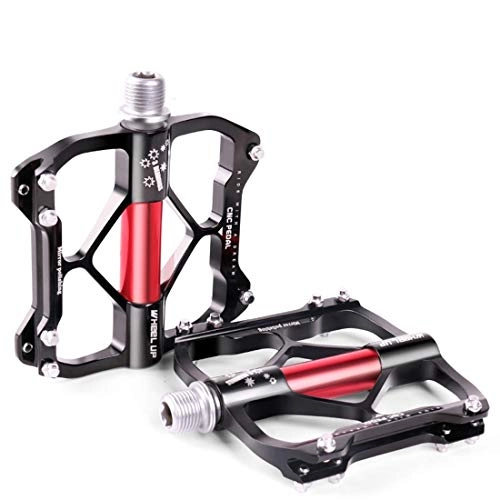 Mountain Bike Pedal : JOHNWU Mtb Bike Pedal Composite Mountain Pedals High-Strength Non-Slip Bicycle Surface For Road Lightweight Fiber Platform Mtb, Bike, Durable (Size : One size)