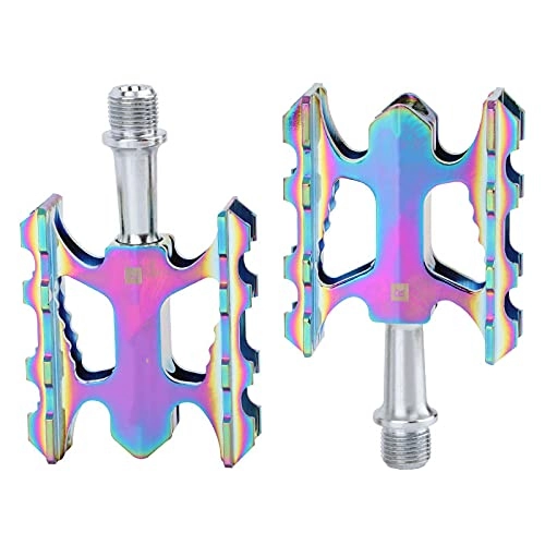 Mountain Bike Pedal : JXS Mountain Bike Aluminum Pedals, Waterproof And Sealed High-Speed 3 Bearings, Lightweight Bicycle Pedals, General Bicycle Accessories, color