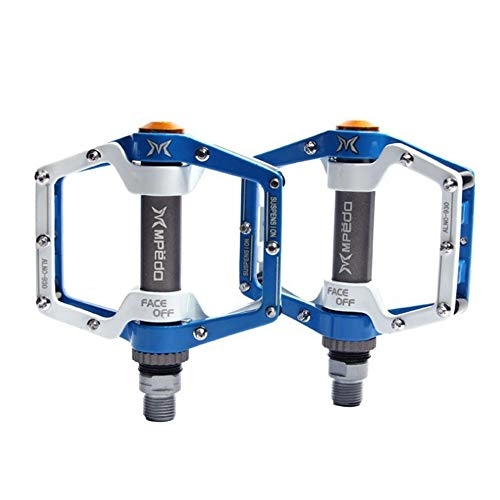 Mountain Bike Pedal : JYCDD Bike Pedals Bicycle Platform Super Bearing Cycling Bicycle Road Bike Hybrid Pedals for Mountain Bike Road Vehicles And Folding, Blue