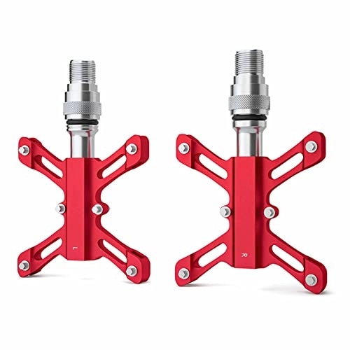 Mountain Bike Pedal : KaAfaL Mountain Bike, MTB, Bike Aluminum Alloy Spindle with Stable Sealed Bearing Anti-Skid Mountain Bike Flat pedal