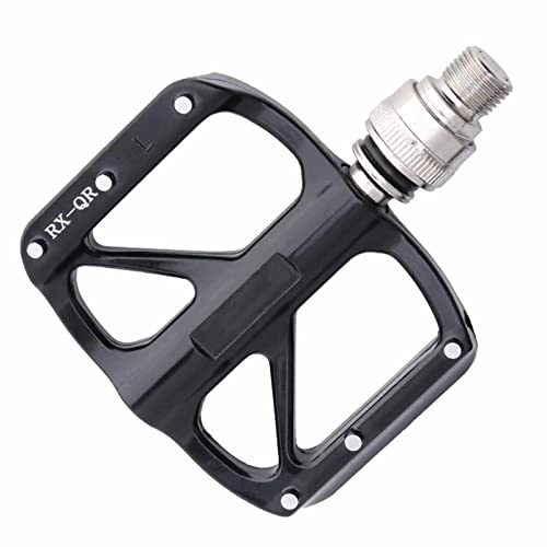 Mountain Bike Pedal : KaAfaL Mountain Bike, Non-Slip MTB Nylon Fiber, Bicycle, Lightweight and Wide Flat Platform pedal