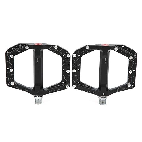 Mountain Bike Pedal : Keenso Mountain Bike Pedals, 1 Pair Bicycle Aluminum Alloy Foot Bearing Pedal with Double‑sided Non‑slip Nails for Mountain / Road Bike Folding Bike Bicycles and Spare Parts