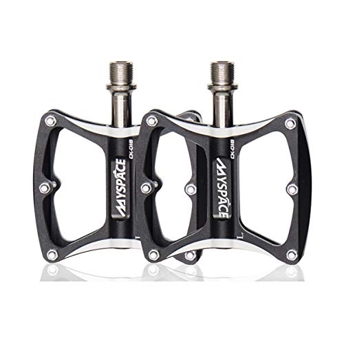 Mountain Bike Pedal : KEHUITONG Bicycle Pedals Mountain Bike Bearings San Peilin Pedals Titanium And Aluminum Pedals Road Pedals Riding Equipment Bicycle Accessories Mountain Bike Pedals High Quality (Color : Black)