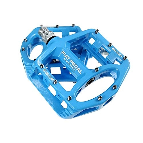 Mountain Bike Pedal : KUNOVO Mountain Bike Pedals Bike Pedals Cycling Pedals Magnesium Alloy Bicycle Pedals Bicycle Pedal With Cleats (Color : Blue, Size : Free size)