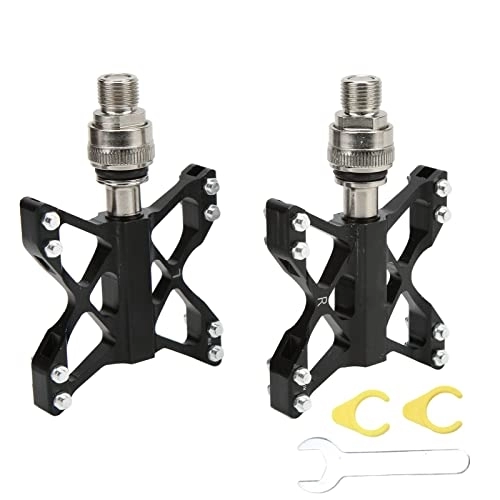 Mountain Bike Pedal : Lantuqib Bicycle Bearing Pedals, Bicycle Pedal Dustproof for Mountain Bikes for Road Bikes