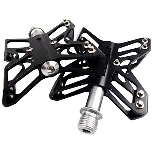 Mountain Bike Pedal : Leslaur Cnc Precision Machining of Aluminum Alloy Anti Skid Durable Mountain Bike Pedals Pedals Ultralight Durable