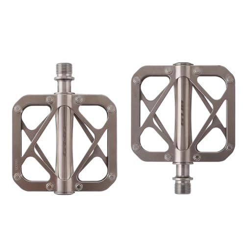 Mountain Bike Pedal : LYEAA Bicycle pedals Bike 3 Sealed Bearings Titanium Alloy Pedal Mountain Road Flat Pedal Ultralight Pedal