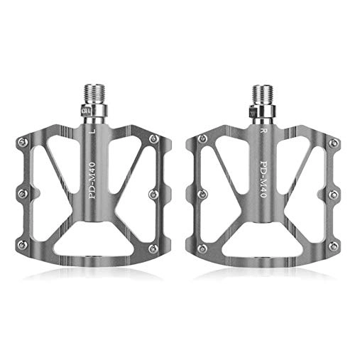 Mountain Bike Pedal : matago Bike Pedals With 12 Cleats Abrasion Resistance Bicycle Platform Flat Alloy Pedals For Mountain Bike