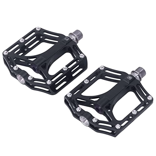 Mountain Bike Pedal : Metal Bike Pedals, Mountain Bike Pedals 1 Pair Lightweight High Hardness Alloy for Road Bike for BMX Bike(Black)