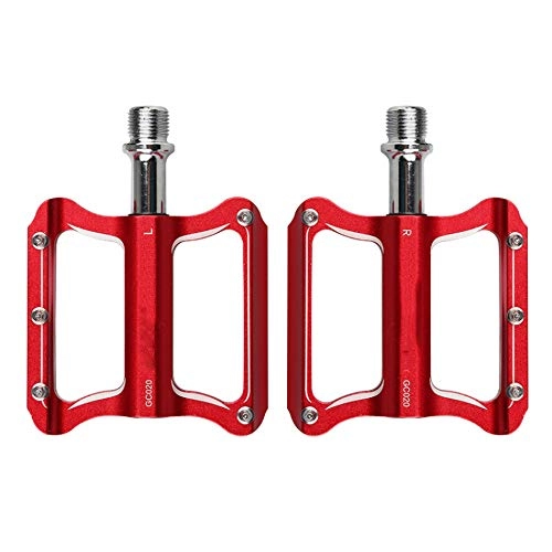Mountain Bike Pedal : MMFHG Bicycle pedal Aluminum Cycling Mtb Bike Road Bicycle Pedals Sealed Bearing Flat Platform Antiskid Bike Pedals Bicycle Accessories