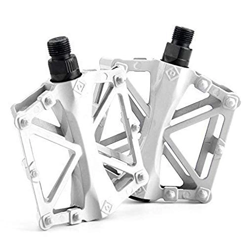 Mountain Bike Pedal : MMFHG Bicycle pedal Mtb Bike Road Bicycle Pedals Mountain Cycling Ultra-Light Aluminum Alloy 9 / 16 Inch Flat Cycle Bearing Accessories Pedal