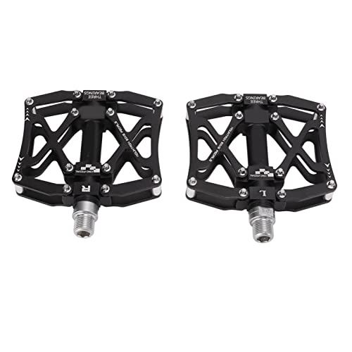 Mountain Bike Pedal : MOKT Mountain Bike Pedals, Bicycle Pedals Aluminum for 9 / 16inch Spindle