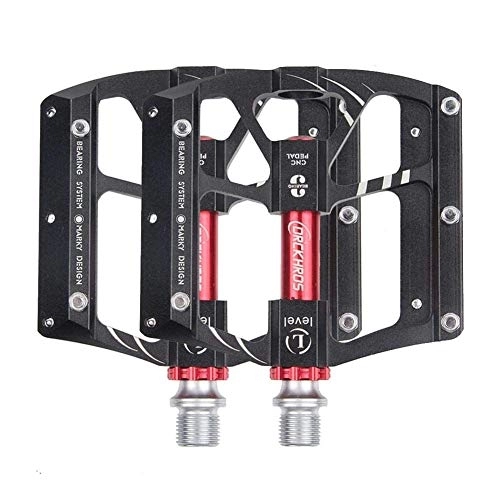 Mountain Bike Pedal : Mountain bike pedal Aluminum alloy pedal 3-bearing non-slip bicycle pedal suitable for standard 9 / 16"spindle suitable for BMX, MTB, MTB, etc.