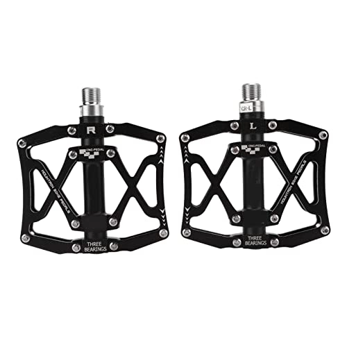 Mountain Bike Pedal : Mountain Bike Pedals, Aluminum Fluid Bearings Bicycle Pedals Anodic Oxidation Effortless Hollow For 9 / 16 Inch Spindle