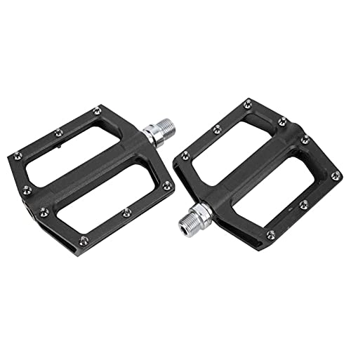Mountain Bike Pedal : Mountain Bike Pedals, Integrated Cutting Process Bicycle Platform Flat Pedals Lightweight for Riding for Mountain Bike(red)