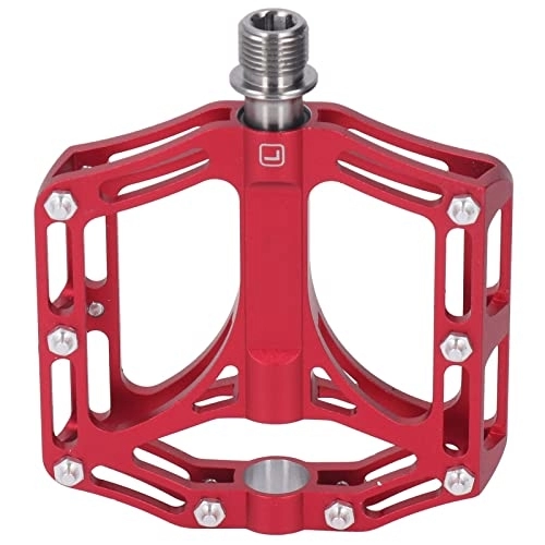 Mountain Bike Pedal : Mountain Bike Pedals Metal Bicycle Pedals Lightweight 1 Pair Professional High Hardness Easy Installation Dustproof For Mountain Bike For BMX Bike (Red)
