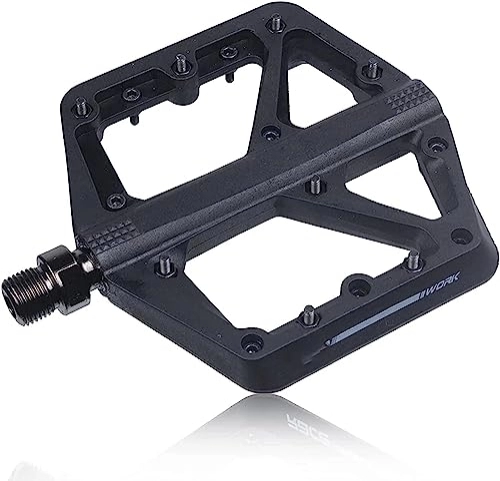 Mountain Bike Pedal : Mountain Bike Pedals, Mountain Bike Nylom Pedal Mountain Road Platform Pedal Parts Anti-Slip (Color : Svart, Size : 11.2x11.5x1.25cm)