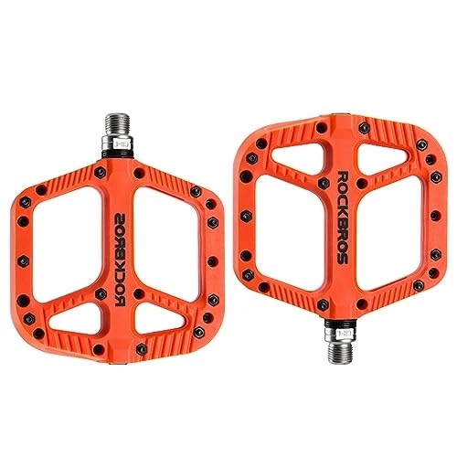 Mountain Bike Pedal : Mountain Bike Pedals Nylon Lightweight Bike Pedals Non-Slip Bicycles Pedals Large Platform Sealed Bearing 9 / 16'' Thread