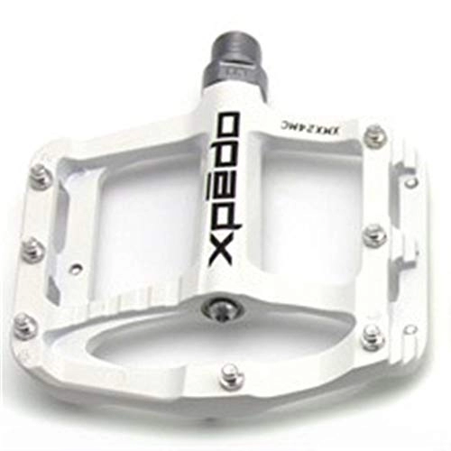 Mountain Bike Pedal : Mountain Bike Pedals, Road Bike Pedals Magnesium MTB Bike White Bicycle Pedals 243g 5Colors (Color : NO 1)