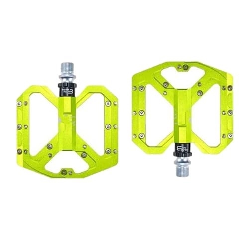 Mountain Bike Pedal : Mountain Non-Slip Bike Pedals Platform Bicycle Flat Alloy Pedals 9 / 16 3 Bearings For Road MTB Fixie Bikes Motorbike Foot Rests (Color : 4)