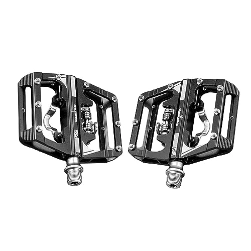 Mountain Bike Pedal : MTB Lock Pedals 9 / 16" Bike Universal Pedals SPD Clipless Pedals Ultra-light Aluminum Pedals Sealed Bearing Dual-use Pedals For Mountain Bike