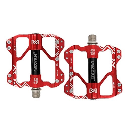 Mountain Bike Pedal : Mtb Pedals Pedals Bicycle Accessories Flat Pedals Bmx Pedals Mountain Bike Accessories Cycling Accessories Bike Accesories Road Bike Pedals red, free size