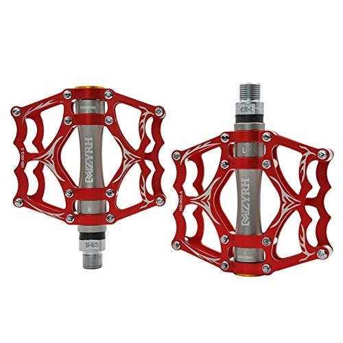 Mountain Bike Pedal : Mtb Pedals Pedals Cycle Accessories Mountain Bike Accessories Cycling Accessories Flat Pedals Bike Accesories Bike Accessories Bicycle Accessories red+gray, free size