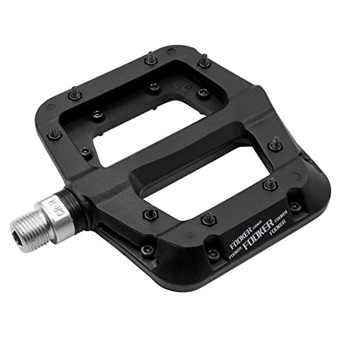 Mountain Bike Pedal : Mzyrh MTB Bicycle Pedals Nylon 3 Bearing Composite 9 / 16 Mountain Bike Pedals High Tensile Non-Slip Pedals Surface for Road BMX MTB Fixie Bikesflat, Schwarz 3 Lager