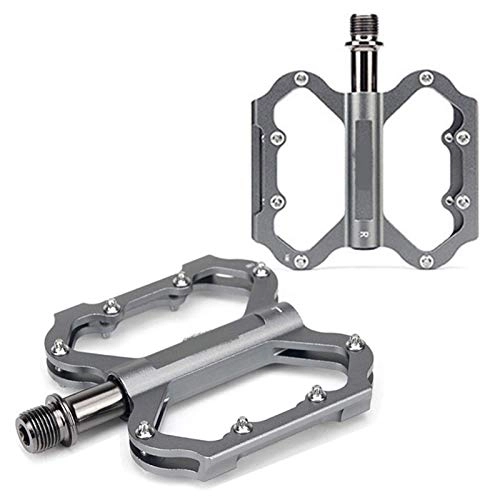 Mountain Bike Pedal : NLRHH Deep Groove Aluminum Road Bike Pedals MTB Mountain Ultralight Folding Bicycle Sealed Bearing Pedal Bicicleta Cycling Accessories Spare Parts Bike Replacement Parts, Red Ball Bearing