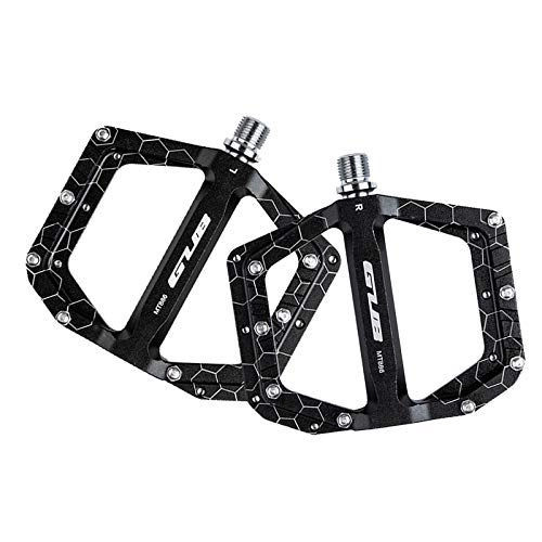 Mountain Bike Pedal : Nobranded Alloy Bike Pedals Mountain 9 / 16'' DH Cycle Flat Platform Pedal Replacement