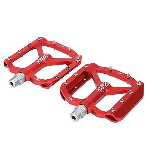 Mountain Bike Pedal : Nofaner Bike Pedals, Mountain Bike Footpegs Aluminum Alloy Bike Foot Rest Cycling Parts(red)
