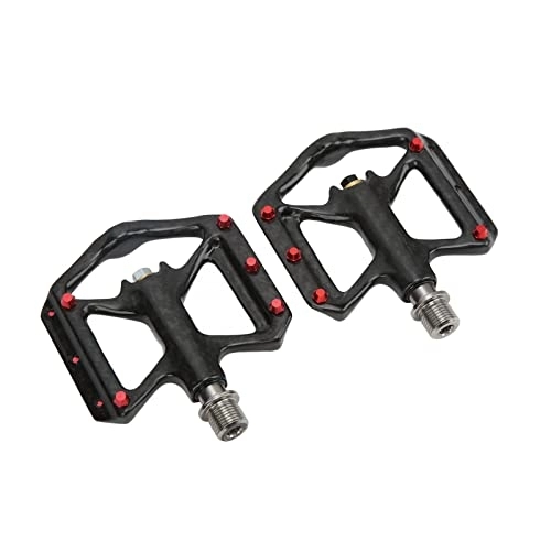 Mountain Bike Pedal : Nofaner Bike Pedals, Mountain Road Cycling Pedals Lightweight Titanium Axle Pedals Cycling Parts Replacement Accessories