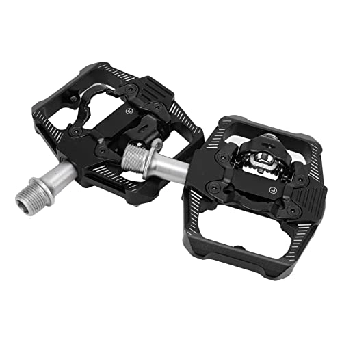 Mountain Bike Pedal : Nunafey 3 Sealed Bearings Bike Pedal, Universal 3 Sealed Bearings Cleats Pedals Lightweight High Speed for Folding Bikes for Mountain Bikes(Black)