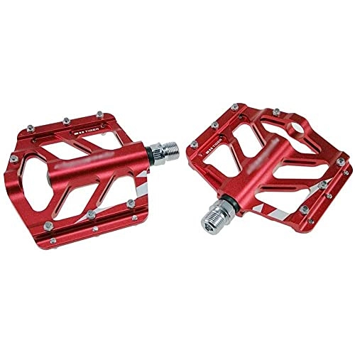 Mountain Bike Pedal : NZKW Non-slip Bike Pedal, Large and Comfortable Pedals, Aluminum BMX MTB Flat-Platform 9 / 16Inch Bike for Mountain and Road for Road Bicycle MTB, Bicycle Pedal
