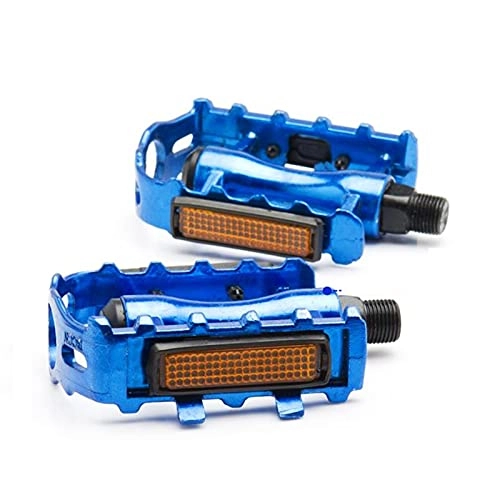 Mountain Bike Pedal : Pedals, A pair of mountain bike pedals bicycle pedals aluminum alloy pedals riding equipment bicycle pedals mountain bike. (Color : Blue)