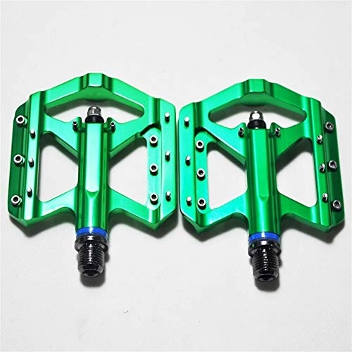 Mountain Bike Pedal : Pedals, Bike Spares Bicycle Pedal Anti-slip Ultralight MTB Mountain Bike Pedal Sealed Bearing Pedals Bicycle Accessories (Color : Green)