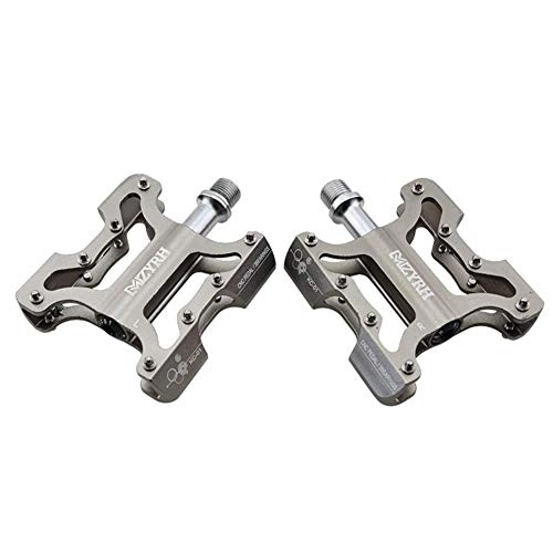 Mountain Bike Pedal : Pedals Mtb Pedals Cycling Accessories Flat Pedals Road Bike Pedals Bicycle Pedals Cycle Accessories Mountain Bike Accessories Bike Accesories titanium, free size