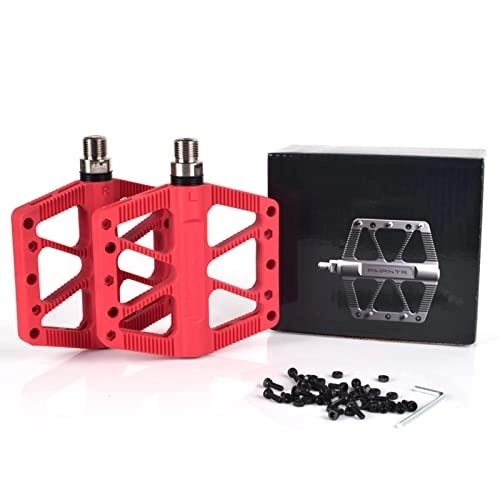Mountain Bike Pedal : puseky Road Bike Pedals Sealed Bearing Anti Skid Universal Nylon Cycling Pedals for Mountain Road Bike