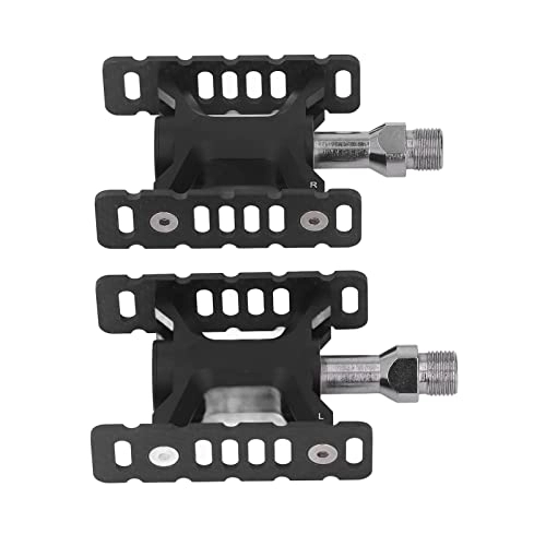 Mountain Bike Pedal : Replacement Bicycle Pedals, Prevent Slip Lightweight Flexible Bike Pedals DU Bearing Rust Proof for Mountain Bikes(Black)